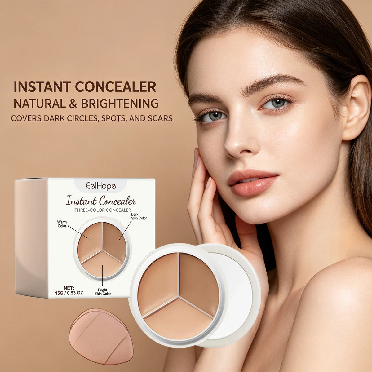 Daily Makeup Face Cream Concealer Palette for Flawless Coverage