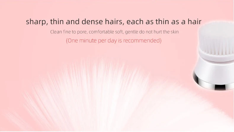 Daily Skincare Rotating Facial Cleansing Brush for Deep Pore Exfoliation