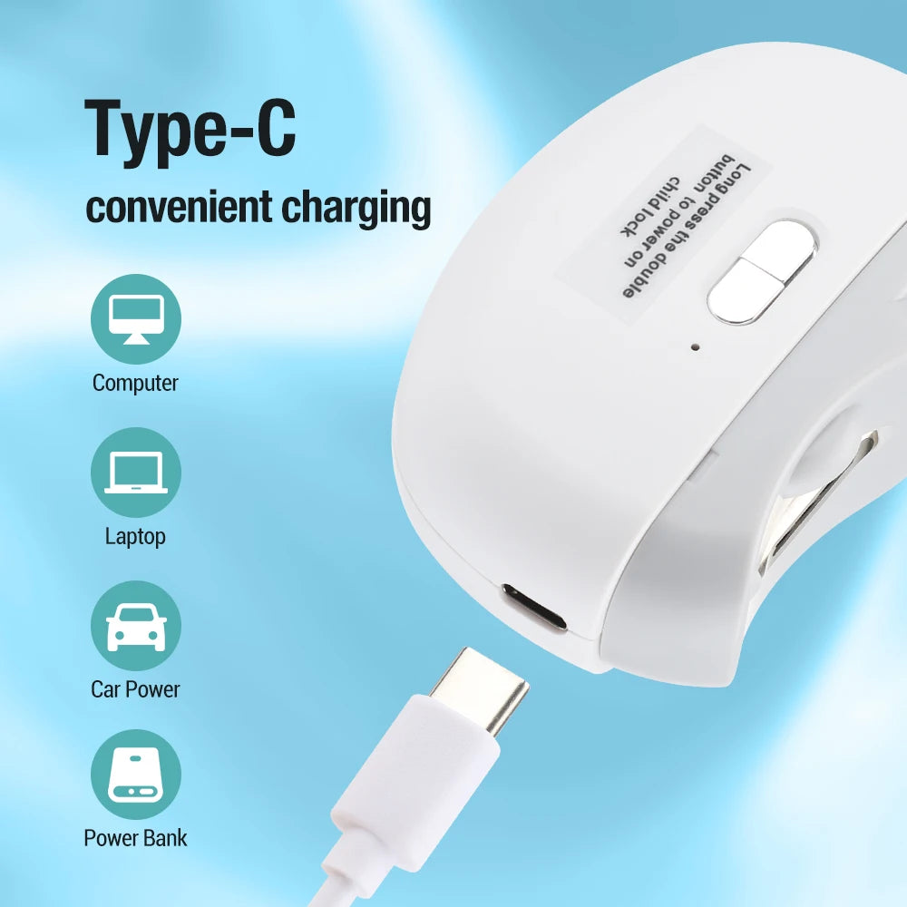 Travel Ready Electric Nail Clipper for Safe and Easy Grooming Care
