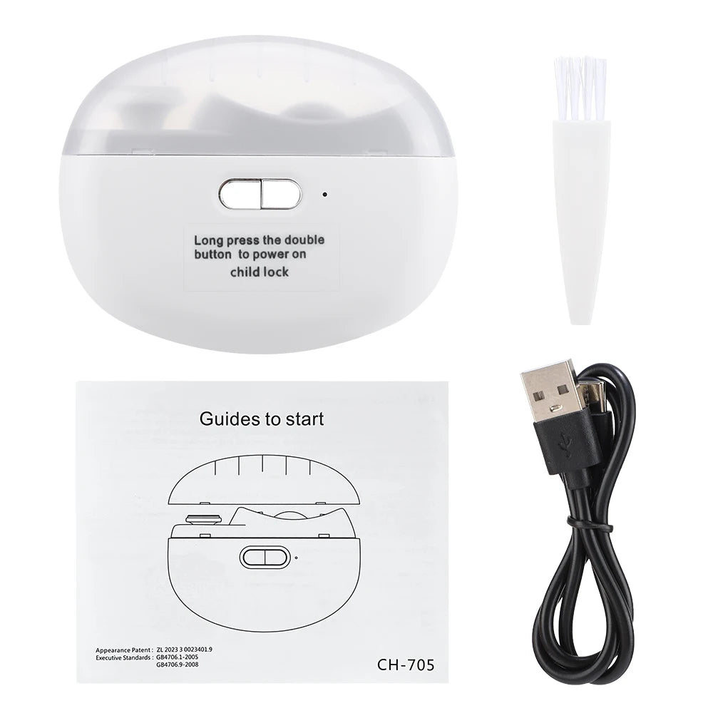 Travel Ready Electric Nail Clipper for Safe and Easy Grooming Care