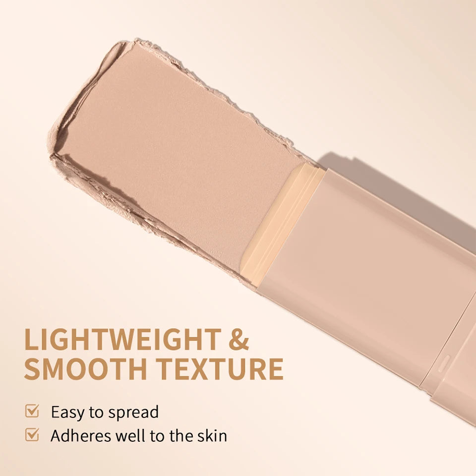 Travel makeup routine Matte Foundation Stick for smooth coverage