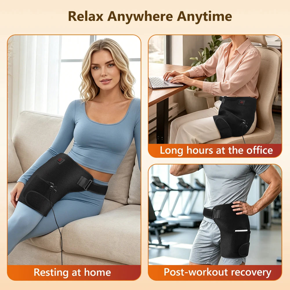 Home relaxation red light heating hip brace for soothing comfort support - 6