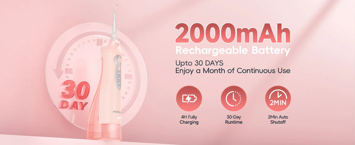 Bathroom Oral Care Water Flosser with Rechargeable Battery and 300ML Tank
