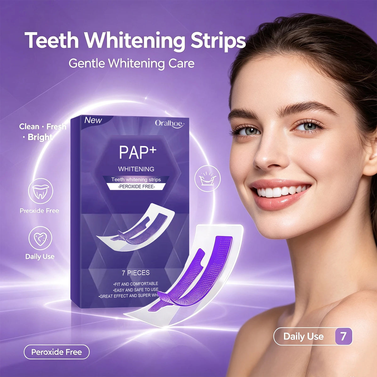 Bright Smile Teeth Whitening Strips for Stain Removal
