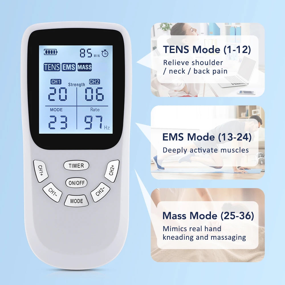 Full body relief tens muscle stimulator for soothing tired muscles - 5