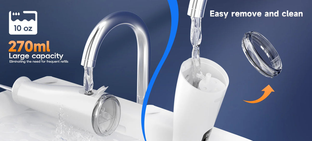 Home and Travel Water and Nasal Irrigator Combo with Head Massager