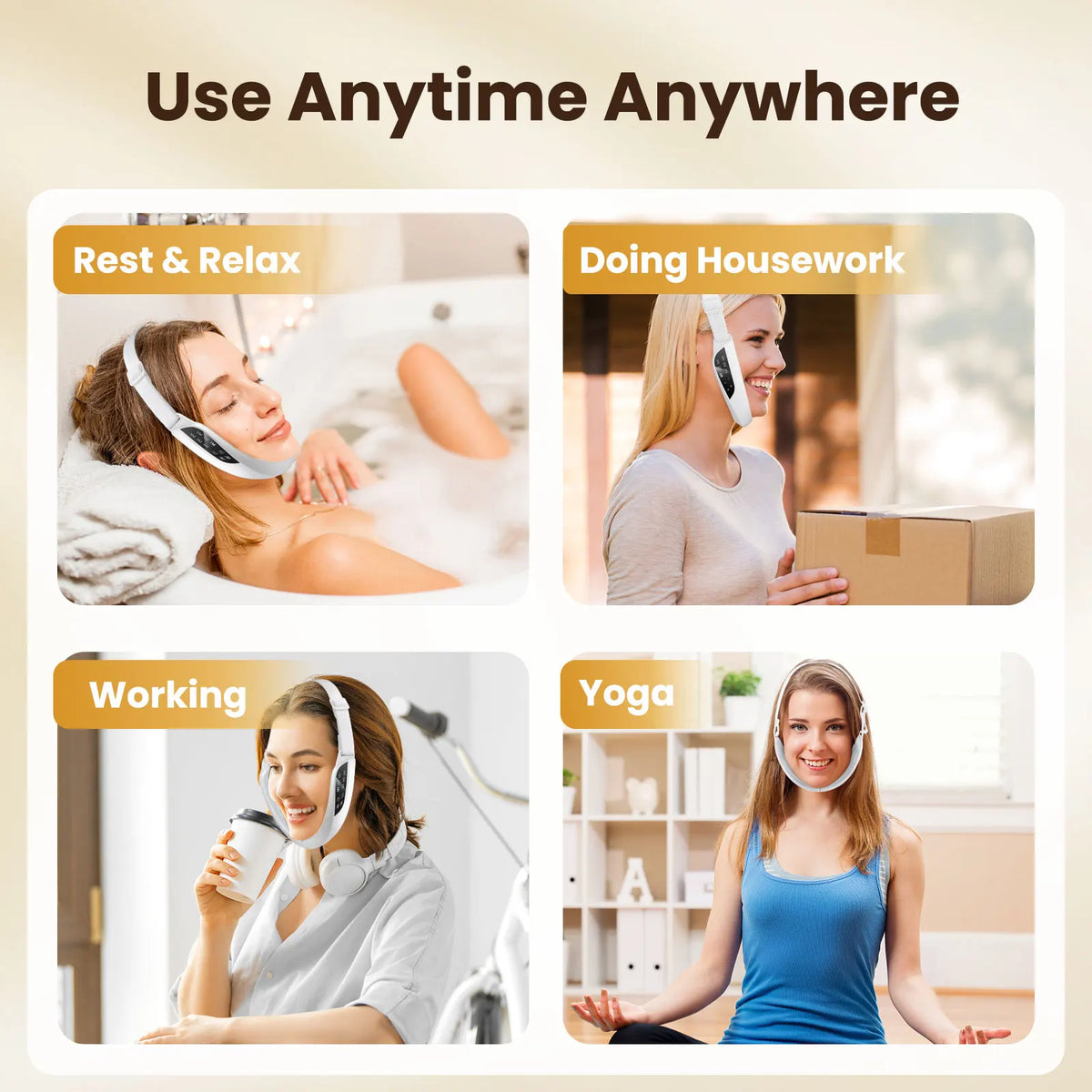 At Home Facial V-Line Lift Device and Micro Current Skin Care Massager