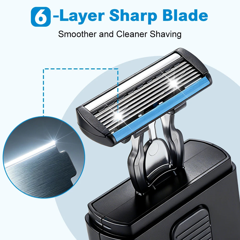 Travel Grooming Mini Razor Retractable Portable Manual Shaver Compact - 9
