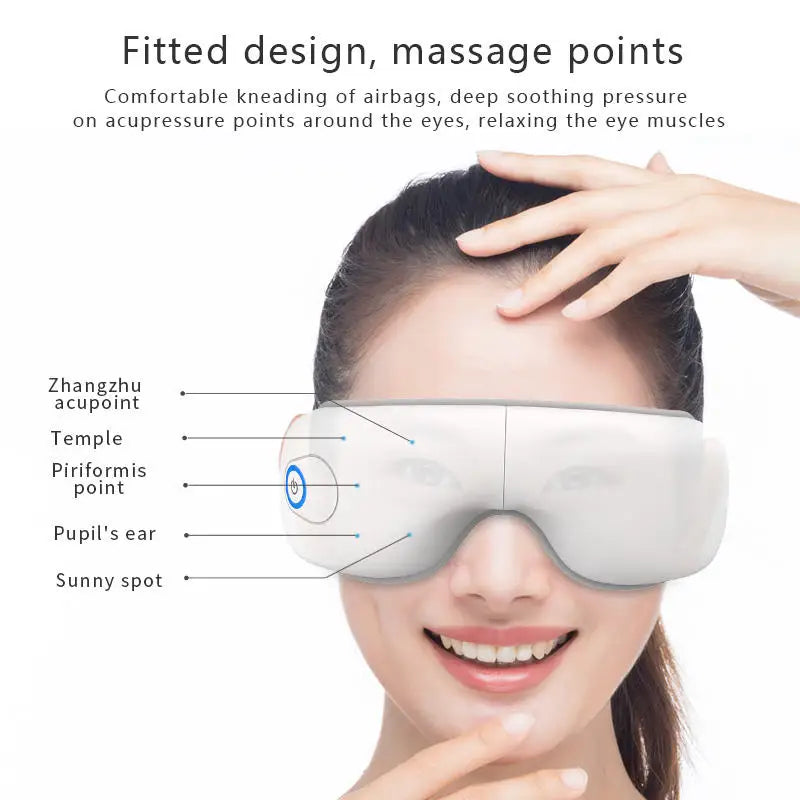 Dry Eyes Relief Rechargeable Eye Massager with Air Pressure and Heat - 3