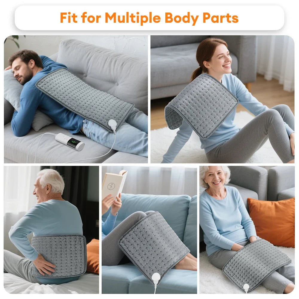 Back Pain Relief Electric Heating Pad for Muscle Relaxation and Comfort - 4