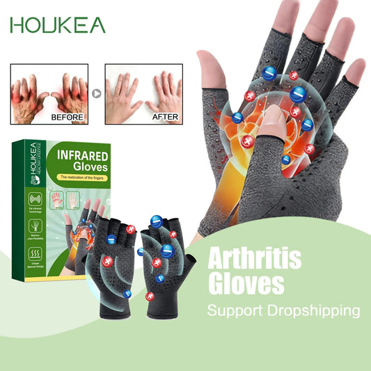Hand Pain Relief Magnetic Arthritis Therapy Gloves for Joint Stiffness