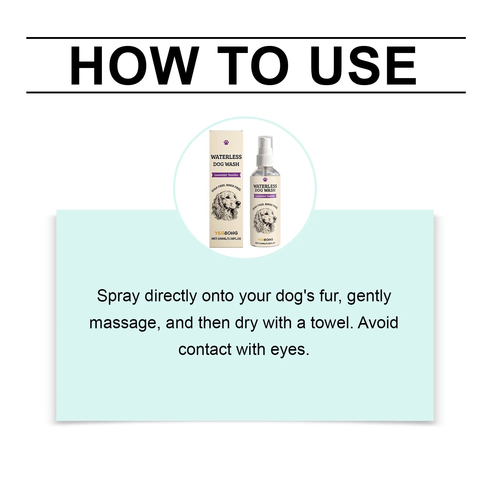 Bath Time Waterless Dog Shampoo Spray for Fresh Coat - 15