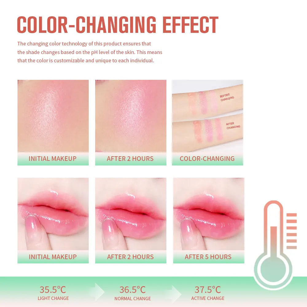 Daily Makeup Routine Eraser Blush Stick for Natural Finish Glow - 5