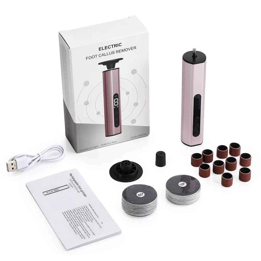 At Home Heel Care Electric Foot File Callus Remover for Smooth Feet - 16
