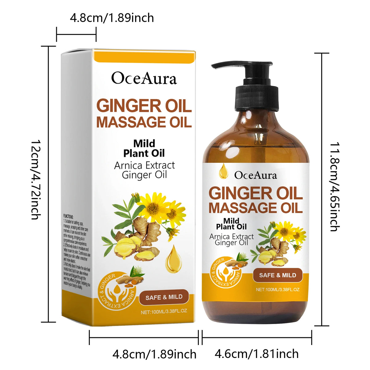 Relaxing at home with ginger massage oil for smooth skin and tension relief