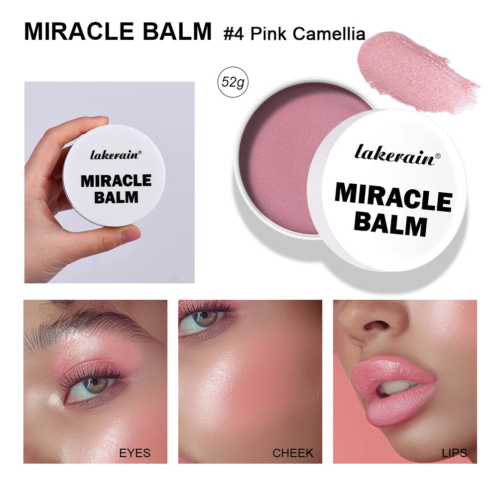 Daily Makeup Miracle Balm Multi Purpose Cream Blush And Lipstick Tint