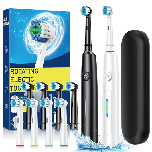 Daily bathroom routine electric toothbrush for a deeper clean