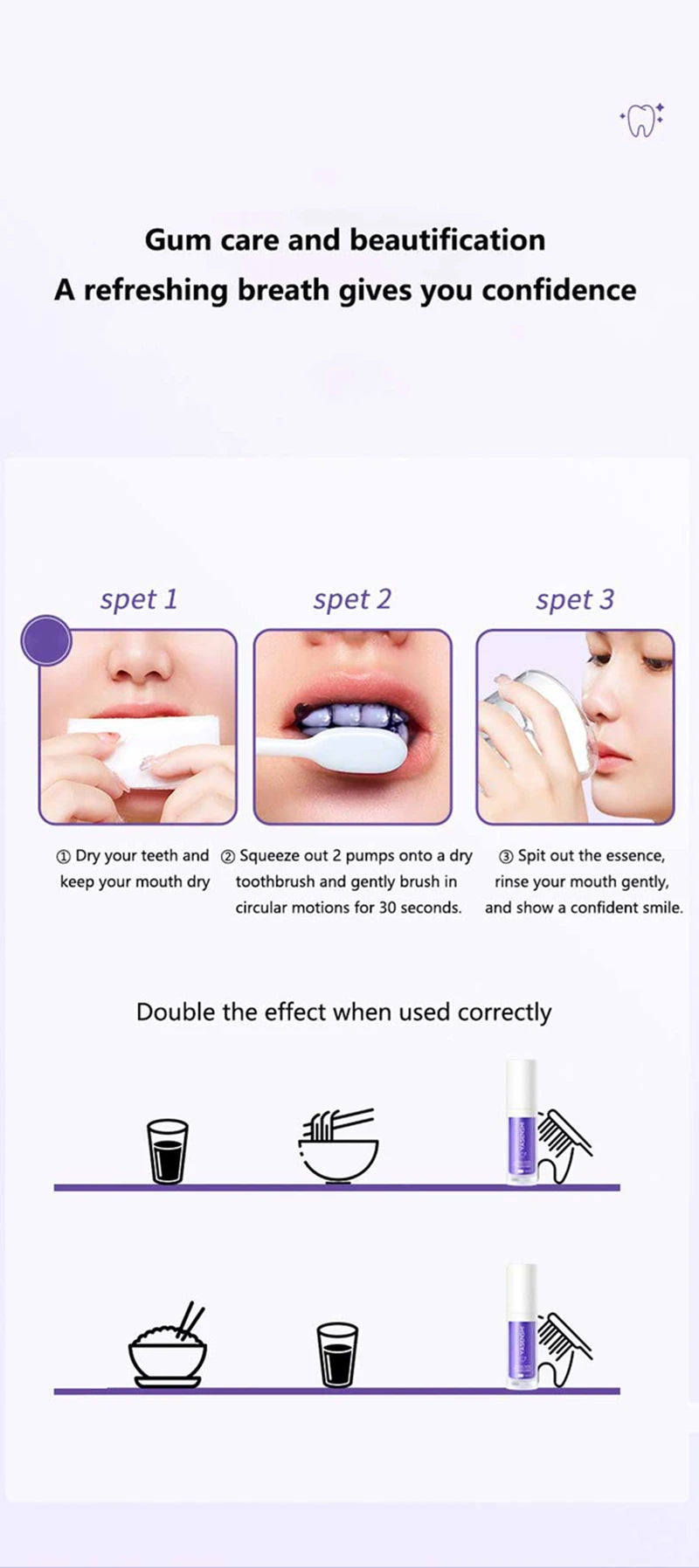 Daily Dental Care Whitening Toothpaste for Fresh Breath and Bright Smile
