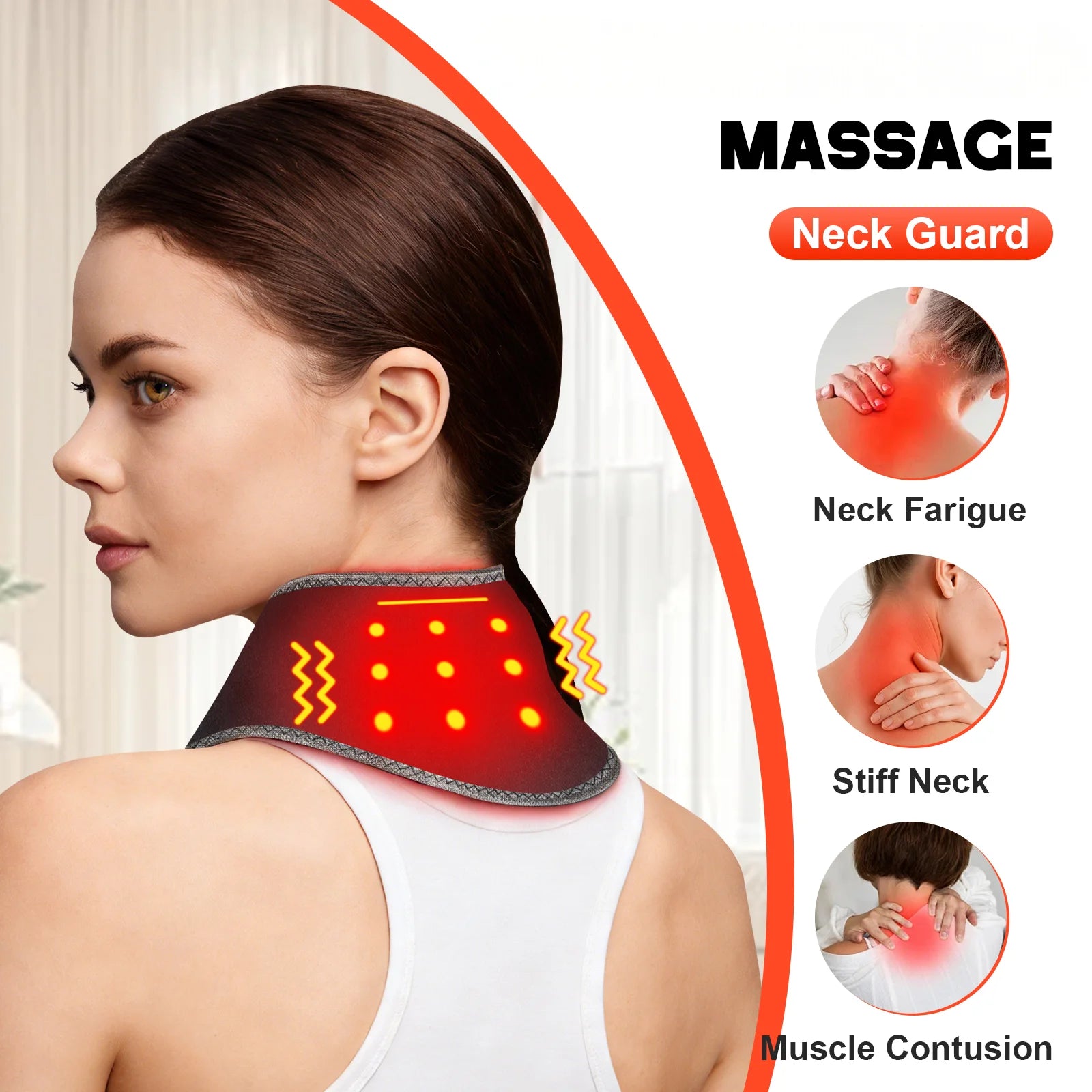 At Home Portable Neck Massager Wrap for Daily Relaxation and Comfort - 3