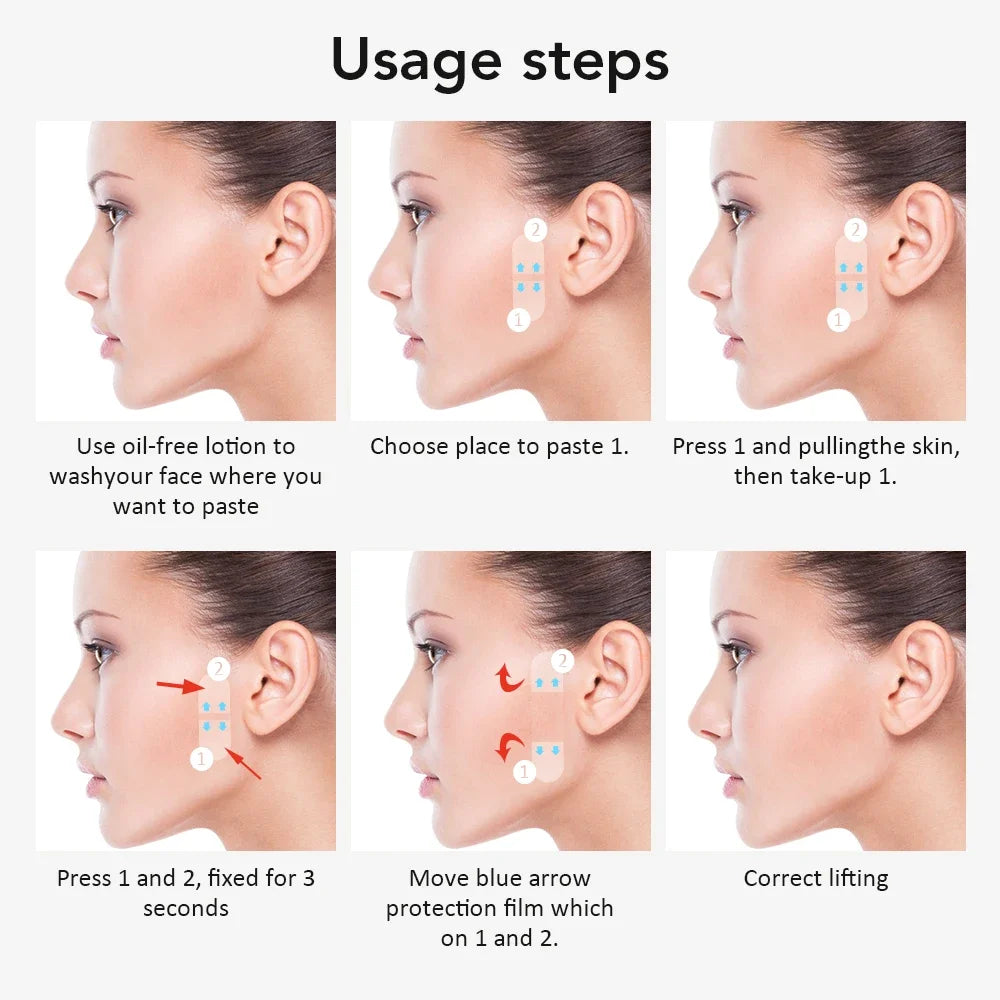 Daily Makeup Face Lifting Patch for Instant Wrinkle Reduction and Firming - 6