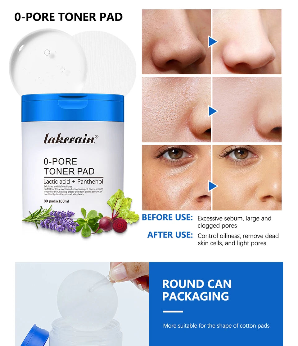 Daily Skincare Facial Serum And Toner Pad Set For Deep Hydration And Glow