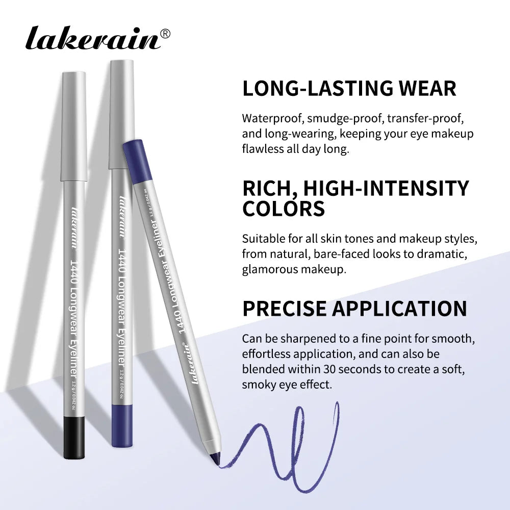 Daily Makeup Waterproof Eyeliner Pen Long-Lasting Smudge-Proof Formula