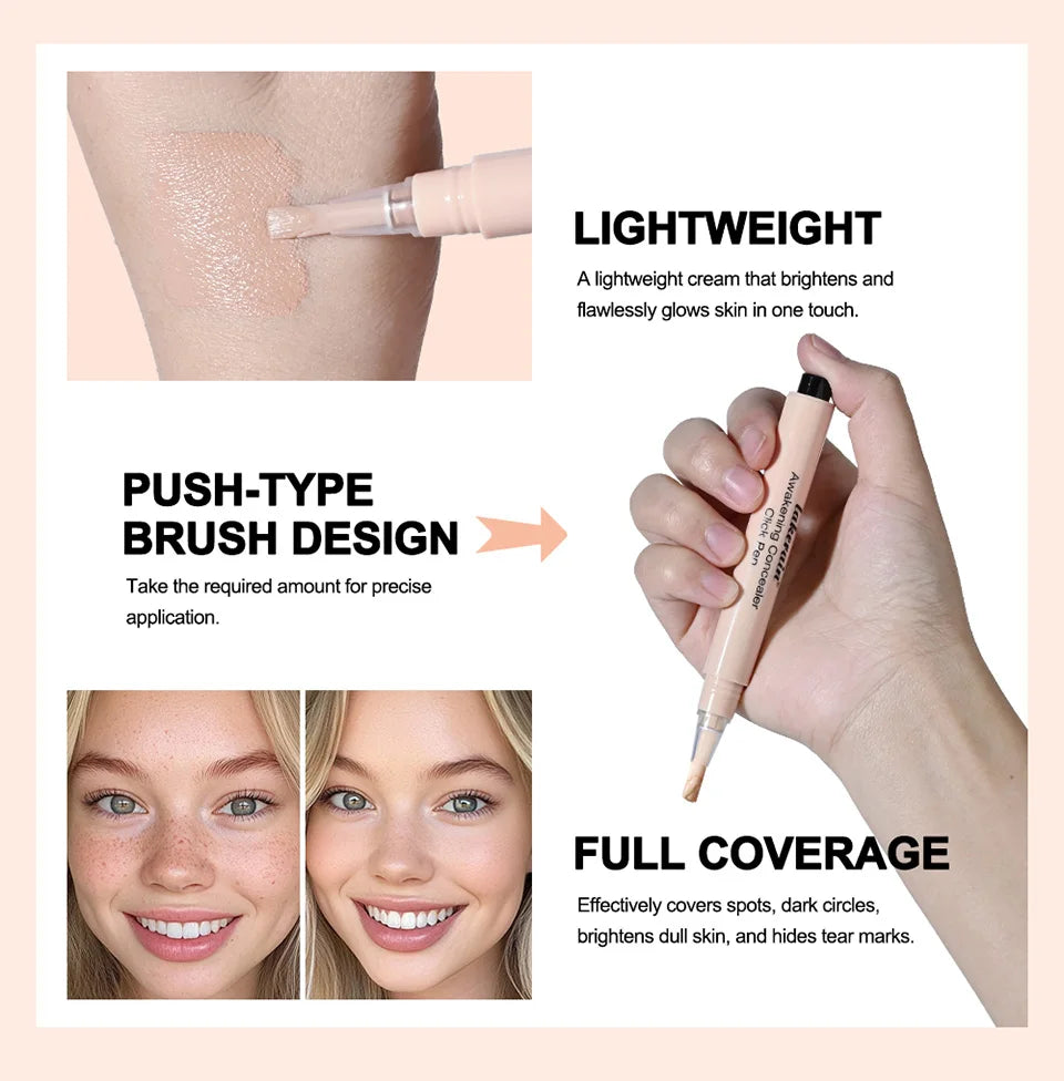 Daily Makeup Routine Awakening Concealer Click Pen For Natural Glowing Skin
