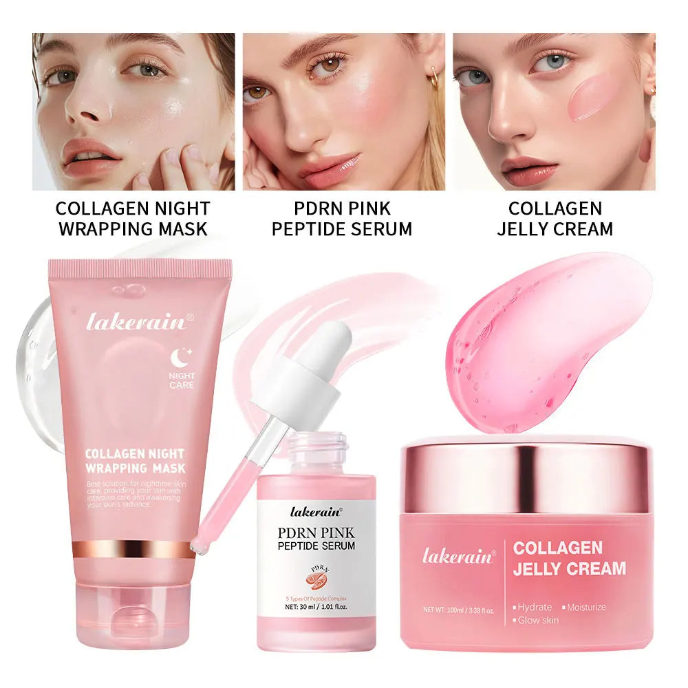 Daily Skincare Routine Collagen Jelly Cream and Peel Off Mask Set - 1