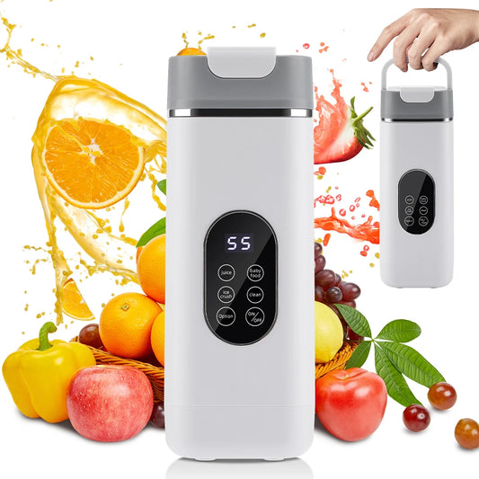 Outdoor Travel Portable Juicing Cup with Handle Electric Blender Bottle