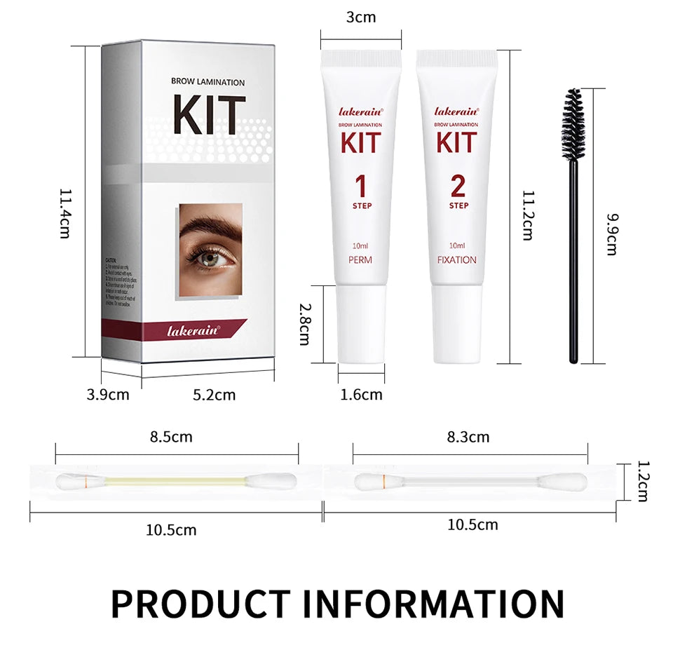 At Home Brow Lamination Kit Semi-Permanent Eyebrow Fixation Set - 14