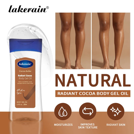 Dry Skin Radiant Cocoa Body Gel Oil for Hydration