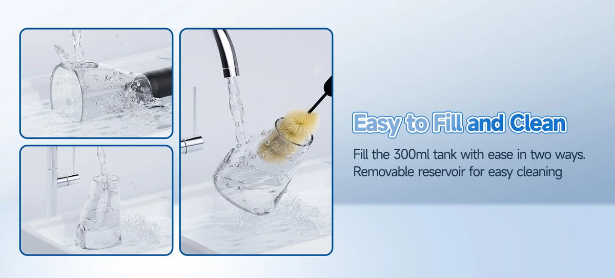 Bathroom Water Flosser and Electric Toothbrush Combo for Oral Clean Kit
