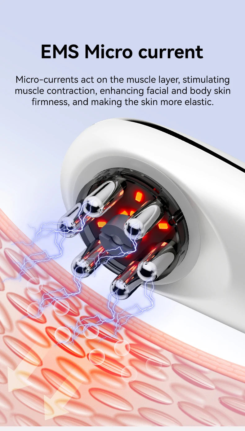 At home body sculpting massager for cellulite reduction and skin tightening