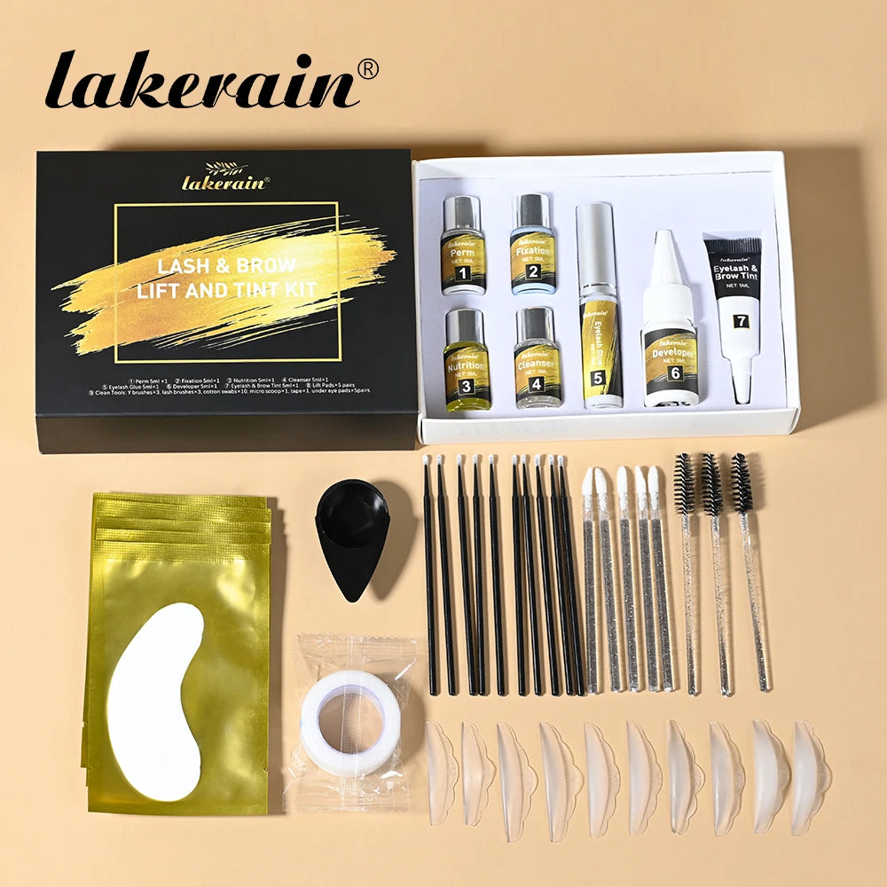 Beauty Salon Lash Lift and Tint Kit for Long Lasting Curls