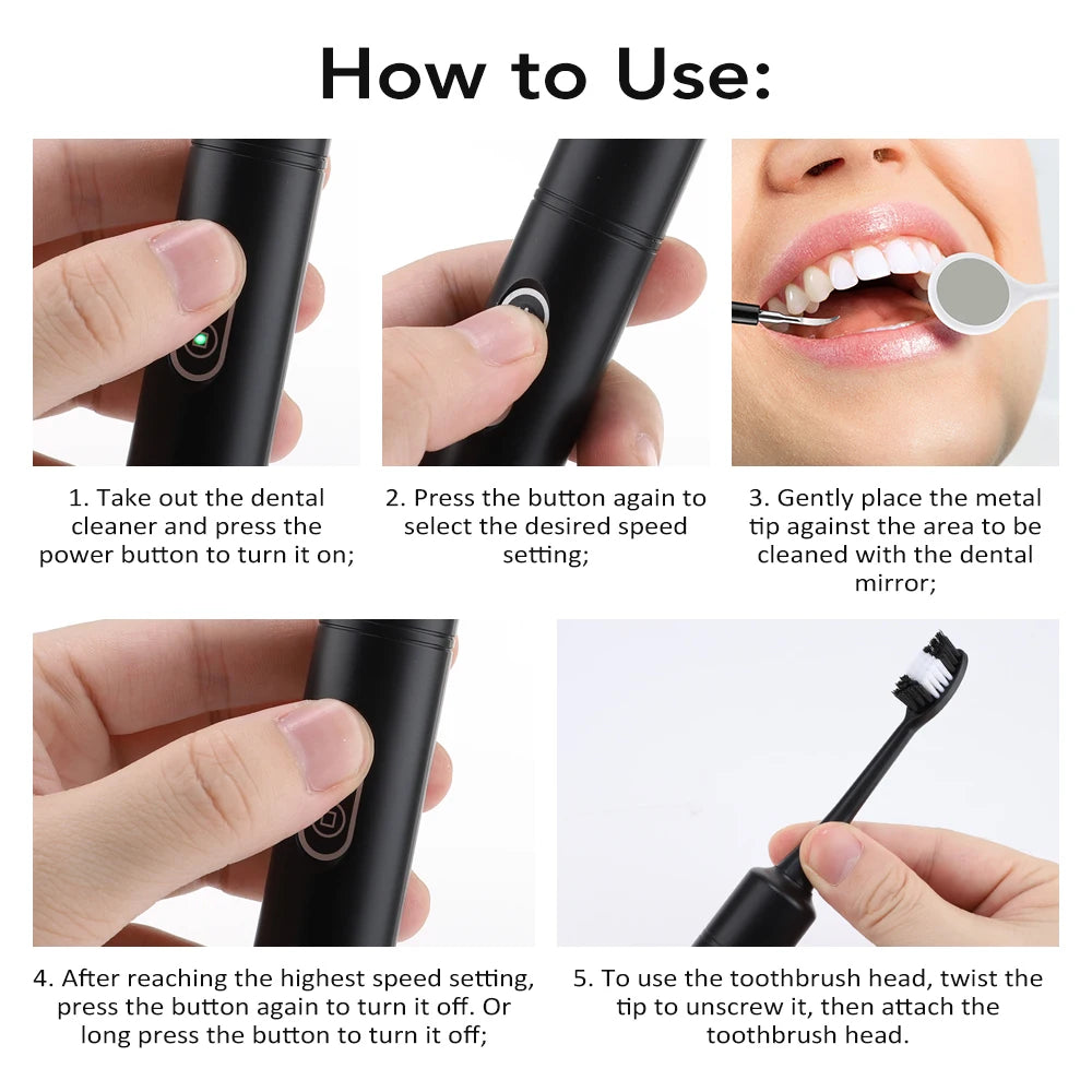 Bathroom Electric Dental Scaler for Tartar Removal and Teeth Whitening