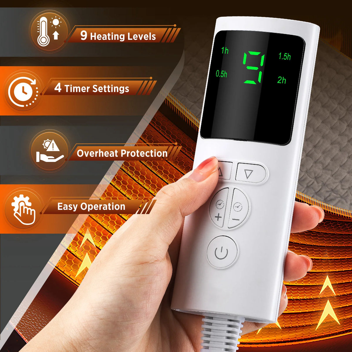 Winter Heating Back Support Belt Adjustable Temperature Waist Brace