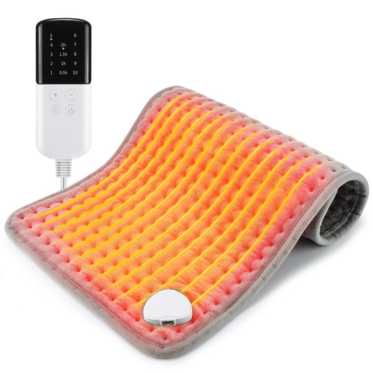 Home electric blanket heating pad for fast warmth and soothing comfort