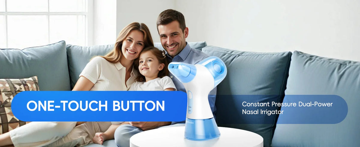 Allergy relief sinus rinse machine for clear nasal passages and easy breathing