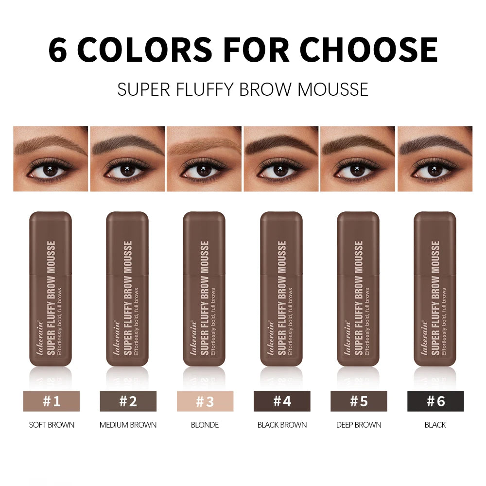 Daily Makeup Routine Waterproof Eyebrow Mousse for Thick Fluffy Brows