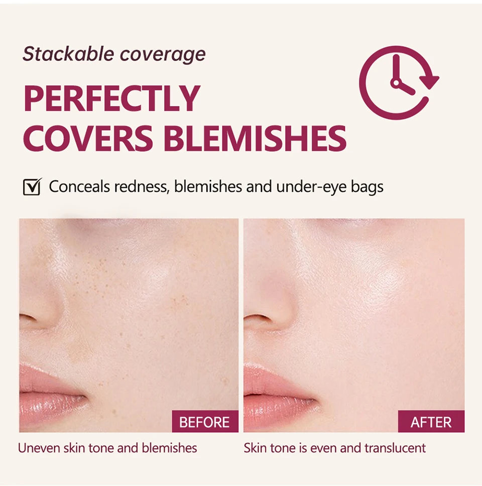 Daily Makeup Semi-matte CC Cream Cushion for Flawless All-Day Coverage