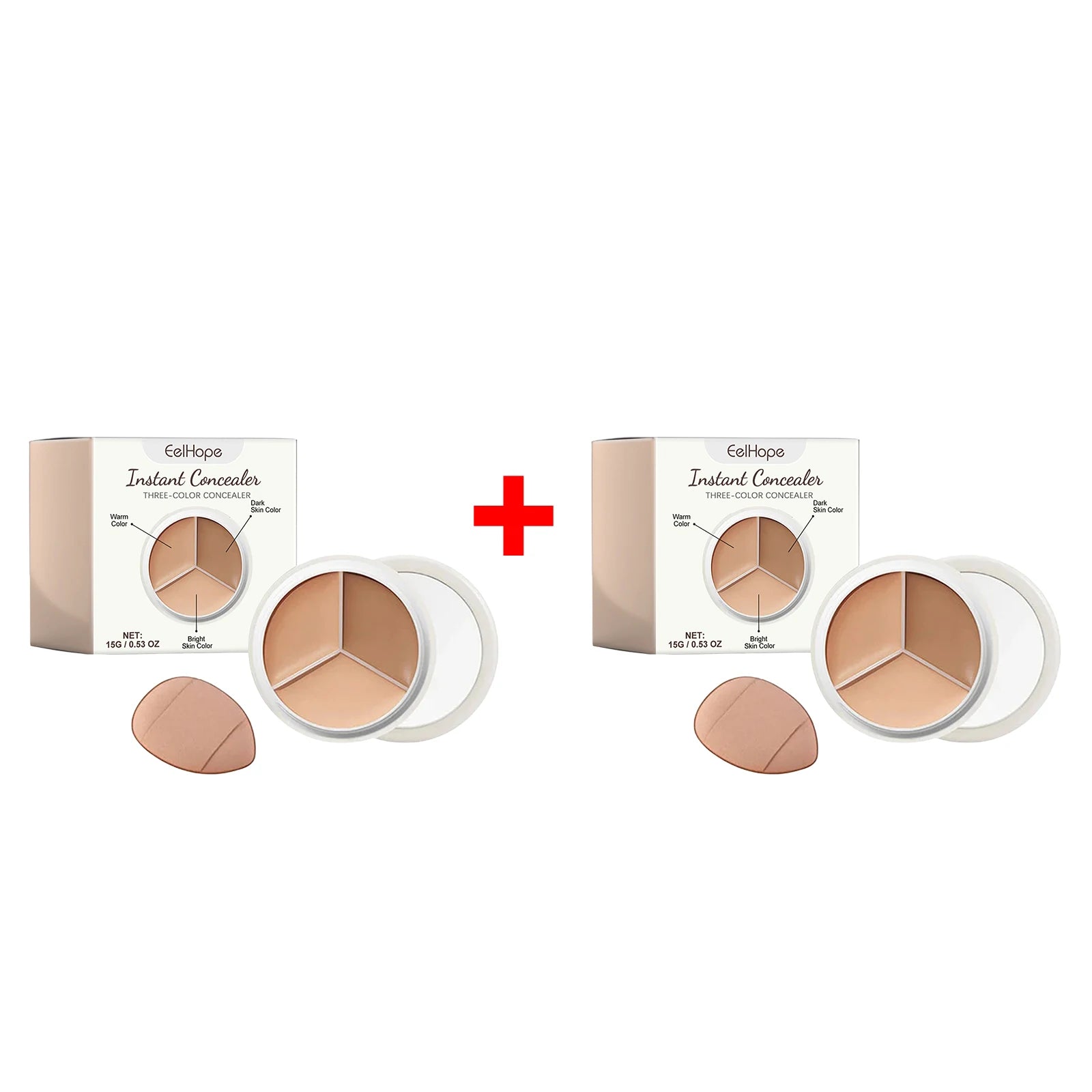 Daily Makeup Face Cream Concealer Palette for Flawless Coverage - 15