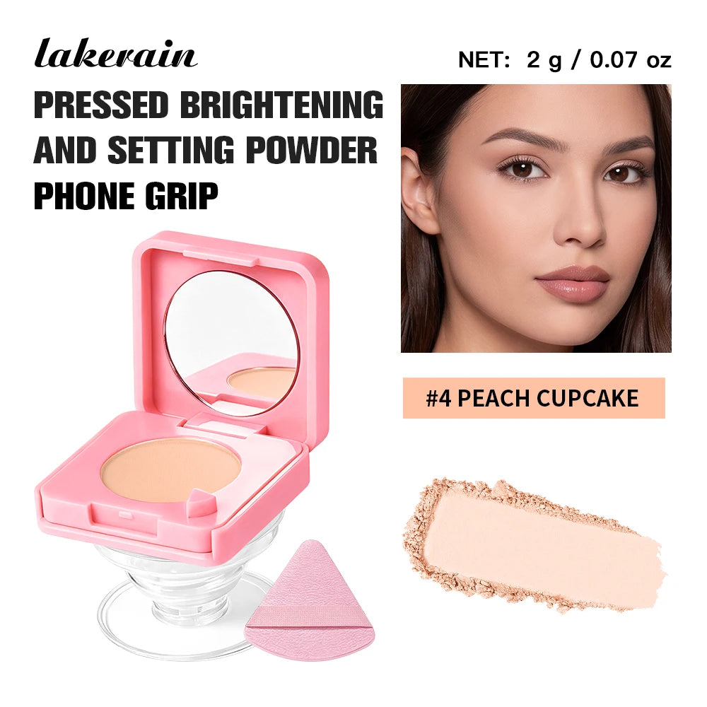 Daily Makeup Pressed Powder Plus Phone Grip For Touch Ups