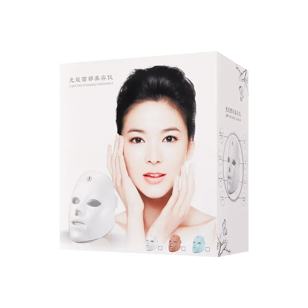 Home Spa Rechargeable LED Mask for Skin Rejuvenation and Lifting - 14