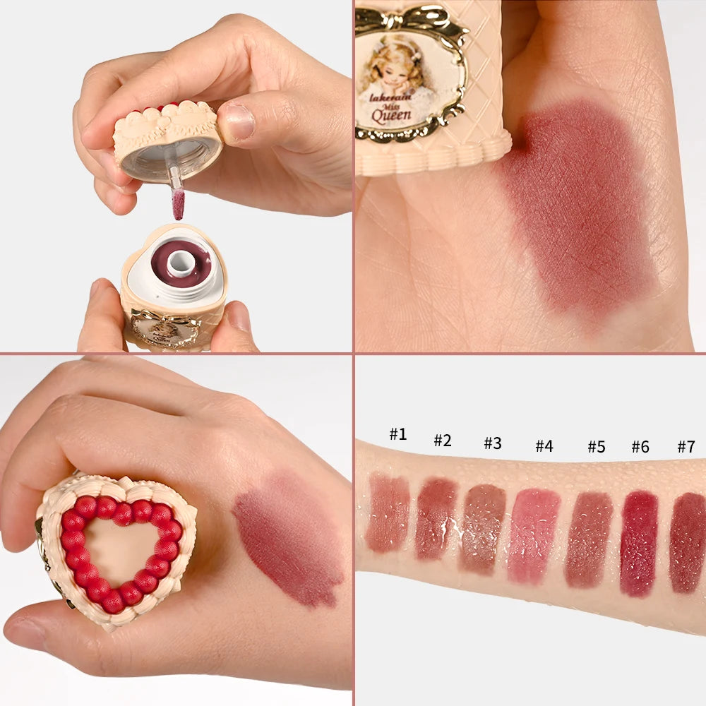 Daily Makeup Strawberry Cake Lip Mud Long Lasting Velvet Lip Cream