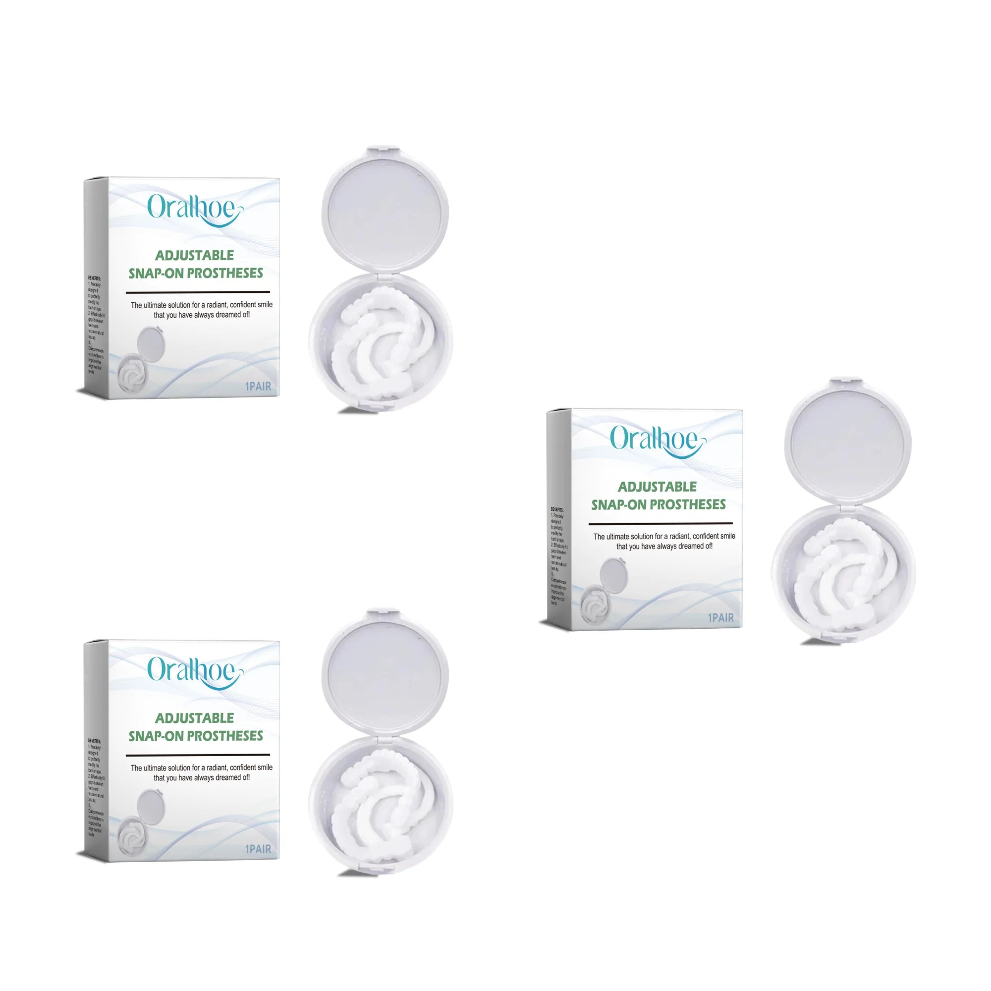 Smile Makeover Snap On Dentures for Gaps And Stains - 14