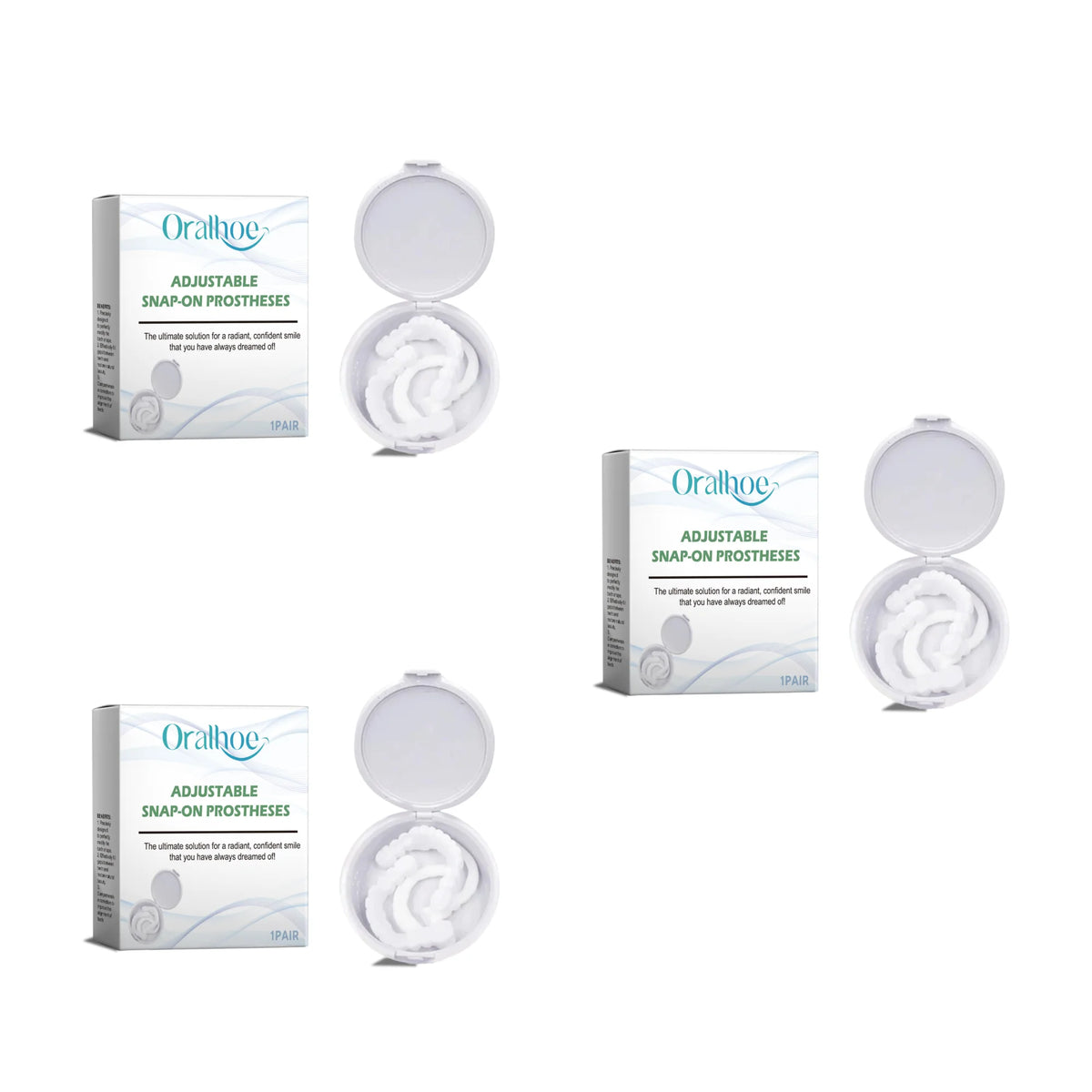 Smile Makeover Snap On Dentures for Gaps And Stains