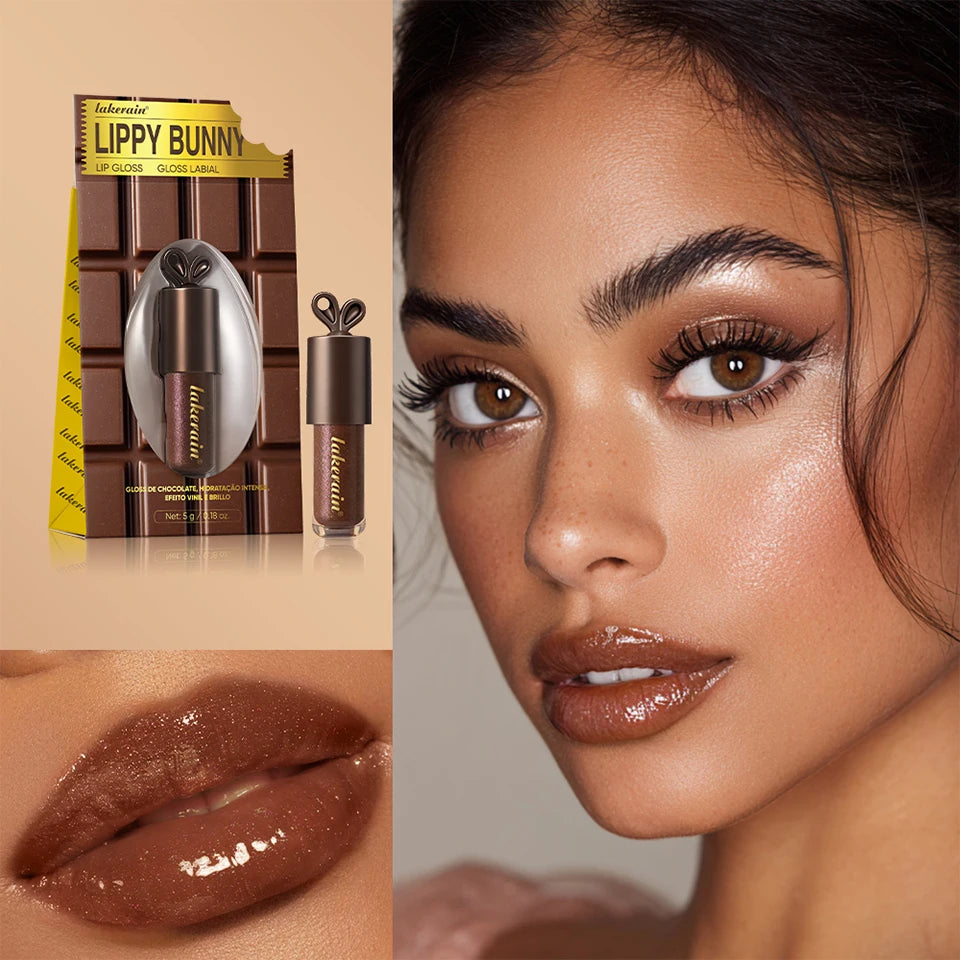 Daily Makeup Lip Gloss Deep Moisturizing Chocolate Glow Lip Care Cosmetics