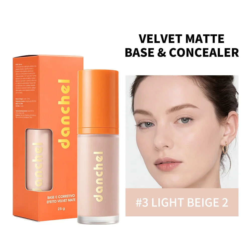 Daily Makeup Liquid Foundation And Concealer Velvet Matte Finish