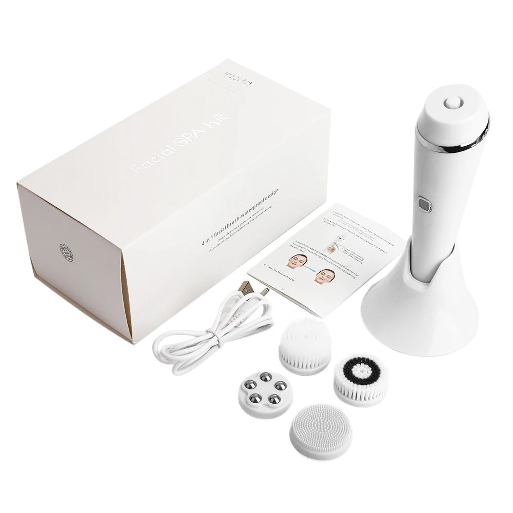 Daily Skincare Rotating Facial Cleansing Brush for Deep Pore Exfoliation