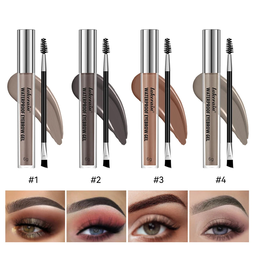 Daily Makeup Routine Waterproof Eyebrow Gel Set for Natural Long-Lasting Wear - 10